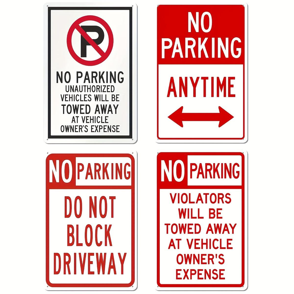 

Metal Sign No Parking Unauthorized Vehicles Towed Away At Vehicle Owner s Expense Tin Sign, for Outdoor Wall Decor 20x30cm