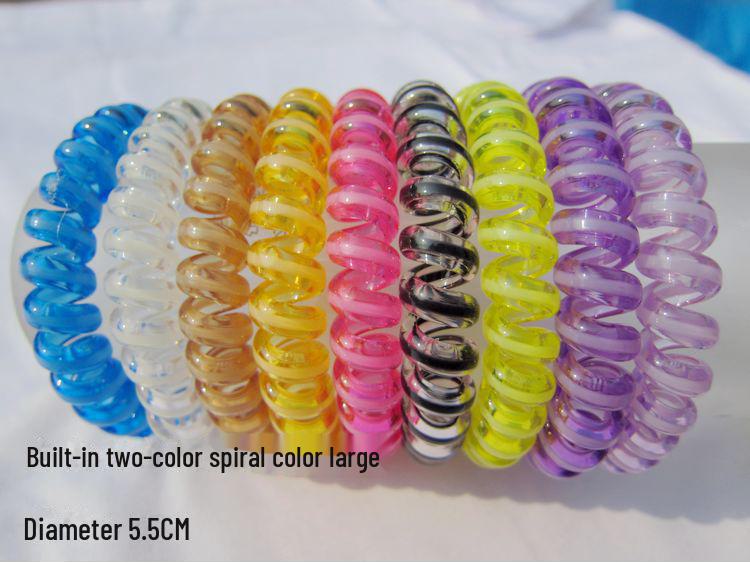Candy-Colored Thick Bracelet-Style Hair Ring: Extra-Large Korean Rubber Band and Spring Headband Ornament