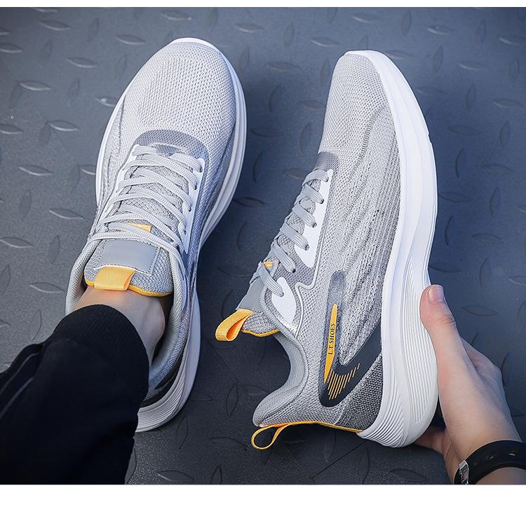 Spring-Summer Men's Plus Size Shock-Absorbing Running Shoes - Super Light and Casual