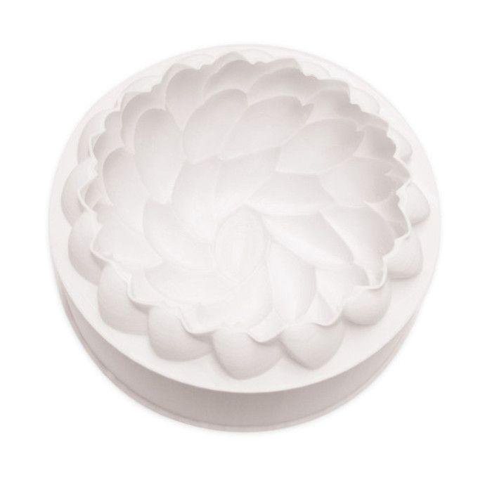 Silicone Cake Mold - Scrapcooking - 3D Florescence - White - 18 Cm - Non-stick