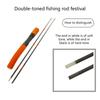 Double Section Ice Fishing Rod High Strength Carbon Fiber Lightweight EVA Handle Stainless Guide For Freshwater Fishing