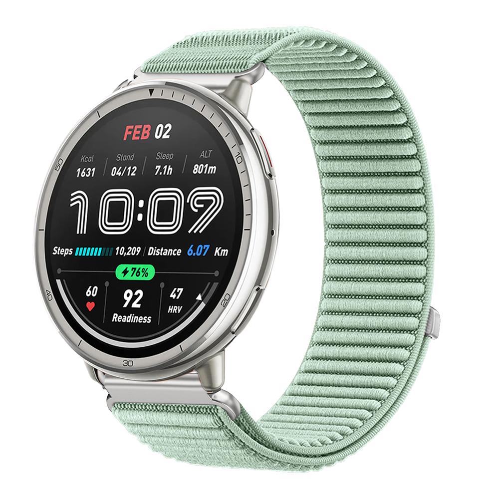 20mm 22mm Nylon Loop Strap for Amazfit Active 2 Band Correa for Amazfit Balance 2/Helio/Bip 6 5/GTR/GTS 4 3 Breathable Bracelet