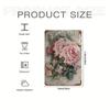 Vintage Roses Floral Tin Sign 8x12in Shabby Chic Rustic Farmhouse Wall Art Garden Bathroom Home Decor Unframed