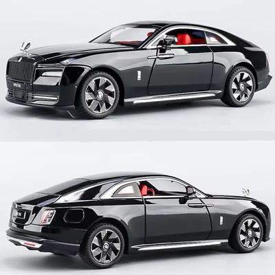 1:24 Rolls-Royce Ghost Alaşım Lüks Yeni Enerji Araba Modeli Pres Döküm Oyuncak Araba Metal Şarjlı Araba Modeli Ses ve Işık Geri Çekilebilir Çocuk Oyuncağı Hediyesi