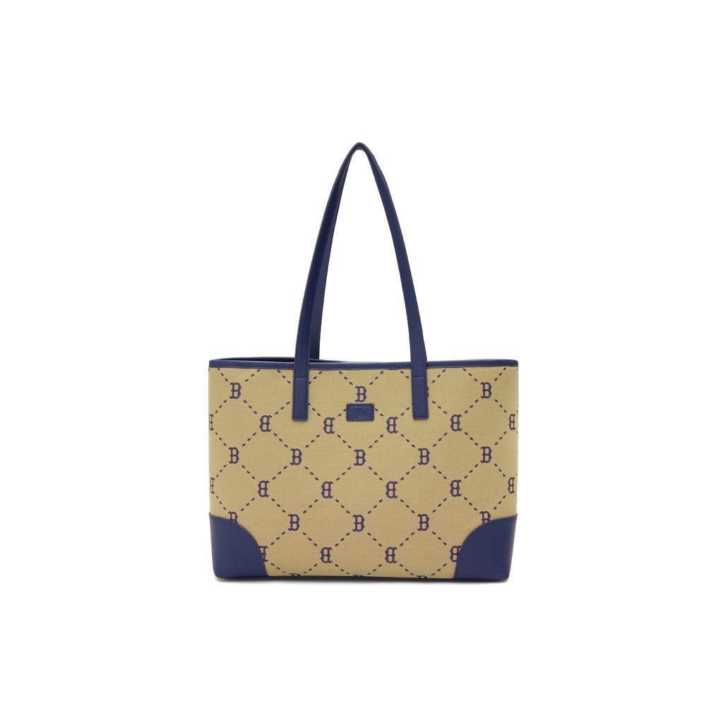 New MLB Polyester Blended Cotton Tote Bag Handbag Shoulder Bag Backpack Regular Unisex Khaki 3AORL014N-43BGL