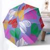 1pc Heart Print Automatic Open/Close Umbrella, 8-Rib Sturdy Frame, Umbrella for Travel, Everyday, Formal Events yy251126022