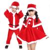 Non-Toxic Children Christmas Costumes Red Santa Claus Suit Festival Halloween Cosplay Sets Christmas Kids Clothes