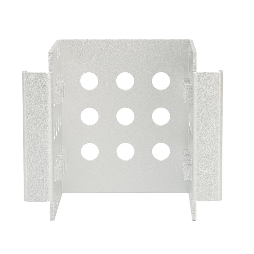 2.5in Mounting Rack Aluminium Alloy Hollow Design High Hardness 2.5in Hard Drive Cage for 2.5in IDE SSD (Not Inclube Hard Disk)