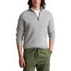 Polo Ralph Lauren Logo Embroidered Half-Zip High Neck Long Sleeve Knit Sweater Men sweater Gray 710932304-002
