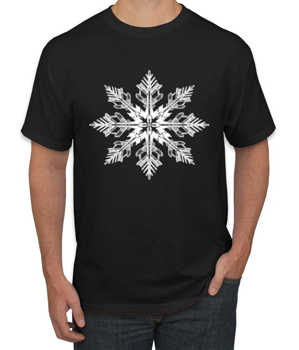 Snowflake, Pretty Holiday Ugly Christmas Men s T- Shirt XL