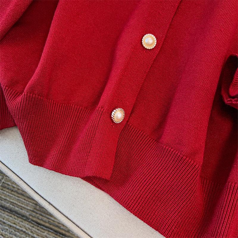 Damen Grobstrick Cardigan Pullover Übergröße, Brustumfang 150/160 cm, 200-350 Jin Kapazität