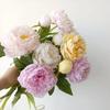 75CM Peony Silk Flowers Table Decor 3 Heads Artificial Peony Bouquet DIY Long Branch Simulation Flowers Home Wedding Decoration