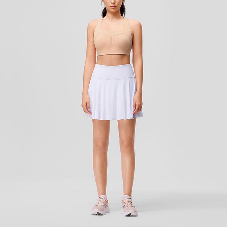 SAUCONY Solid Color Comfortable Knitted Casual Skirt Women Skirts Cream SC1249137A-WT11