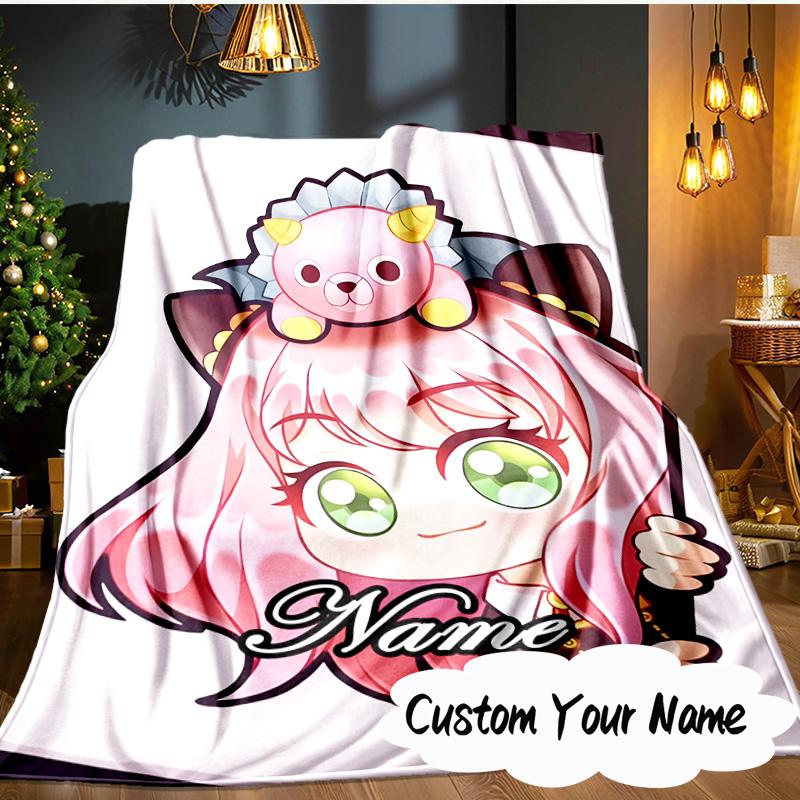 Custom Name Spy Fan Family Adventure Blanket Ideal Bedding Blanket Perfect for Travel, Camping, Living Rooms, Offices, Sofas, Fan Christmas Gift