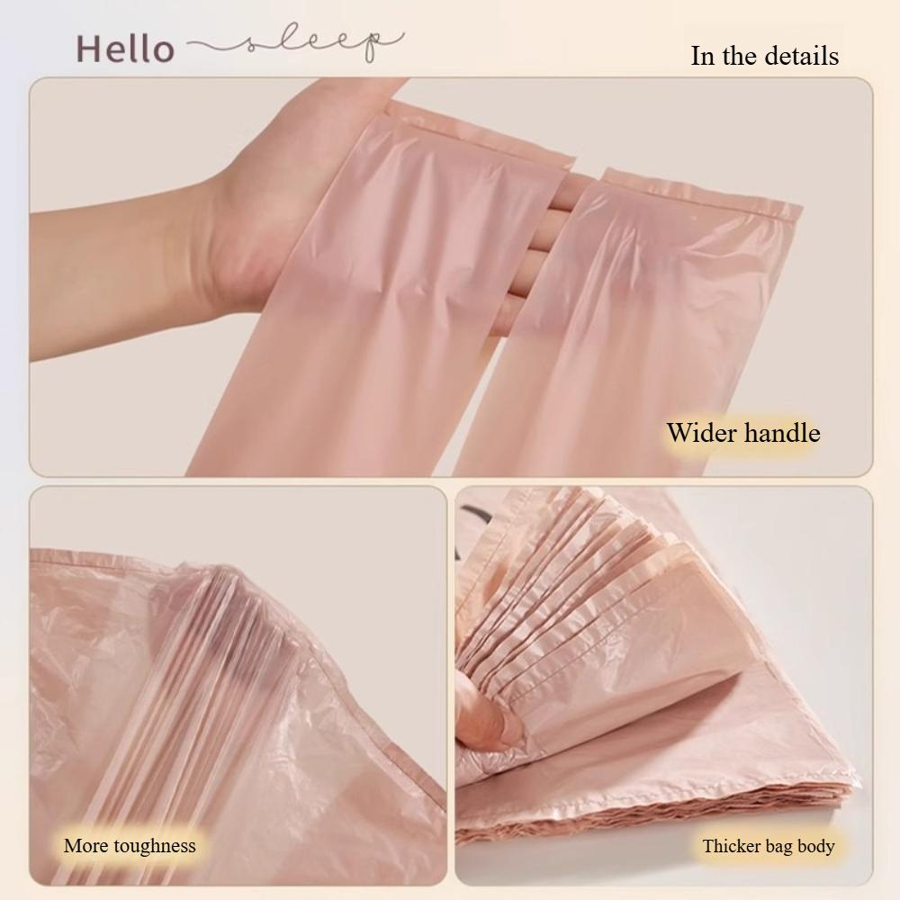 Disposable Extra-Thick Vest-Style Garbage Bags, Large Household Plastic Trash Bags with Handles for Kitchen/Bathroom/Bedroom, Heavy-Duty RQSL-BH-3962