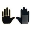 Multi-Function Car Gesture Light & Rear-End Warning Palm Light for Men