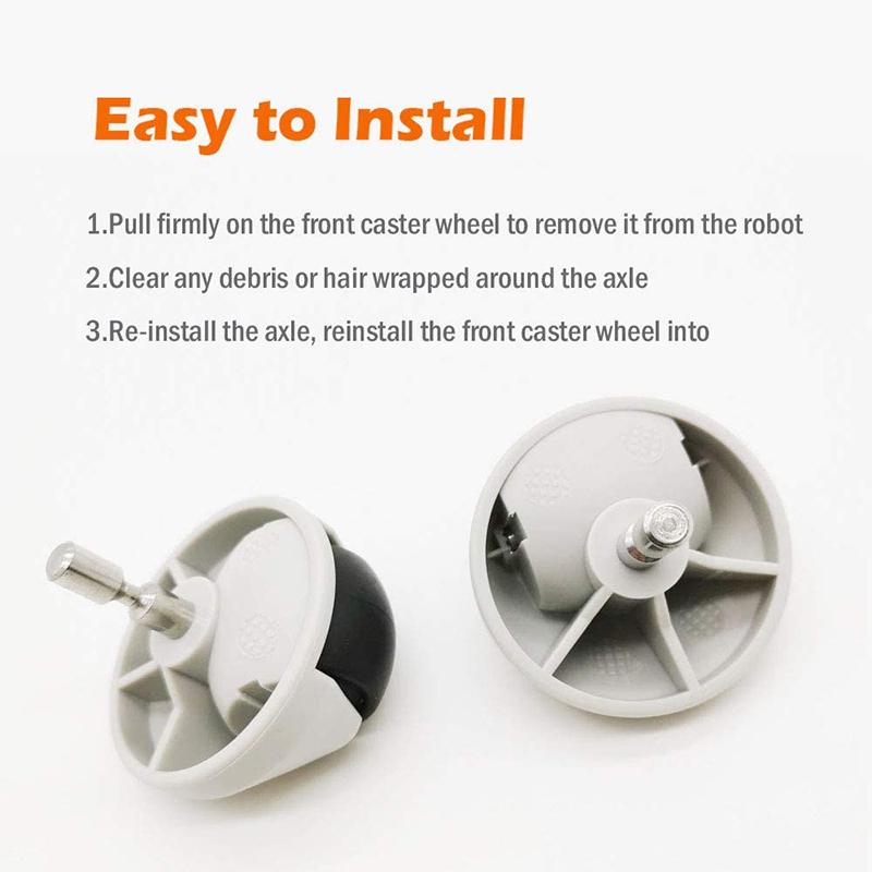 Front Wheels For Xiaomi MIJIA 1C 1T / MI Robot Vacuum Mop / Dreame F9 Steering Wheel Module Caster Replacement Accessories