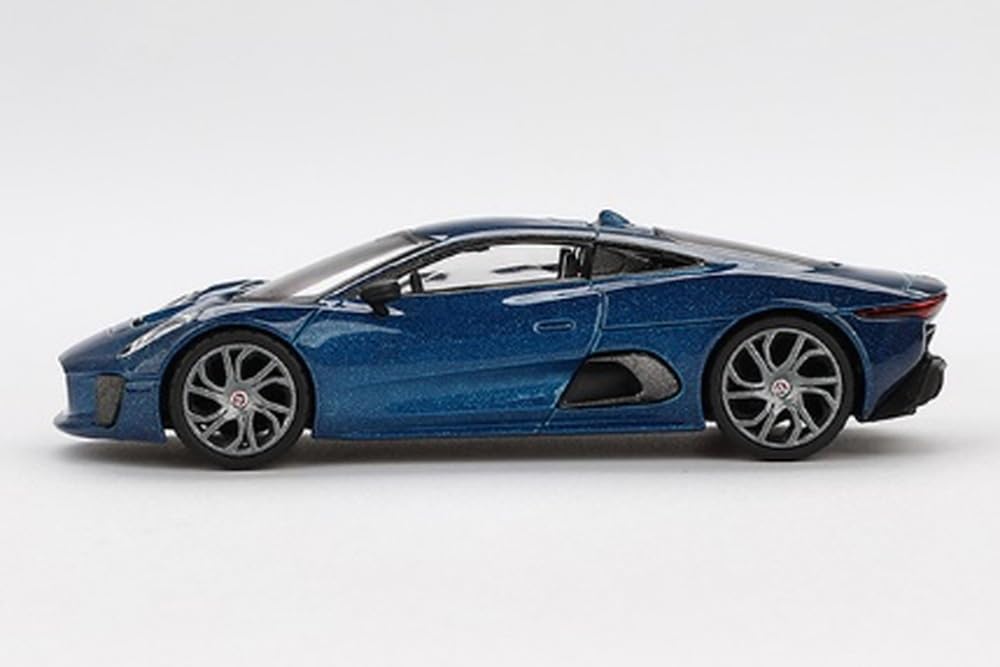 MINI GT Jaguar Blue Finished Model 1/64 C-X75 (Left-Hand Drive) MGT00884-BL