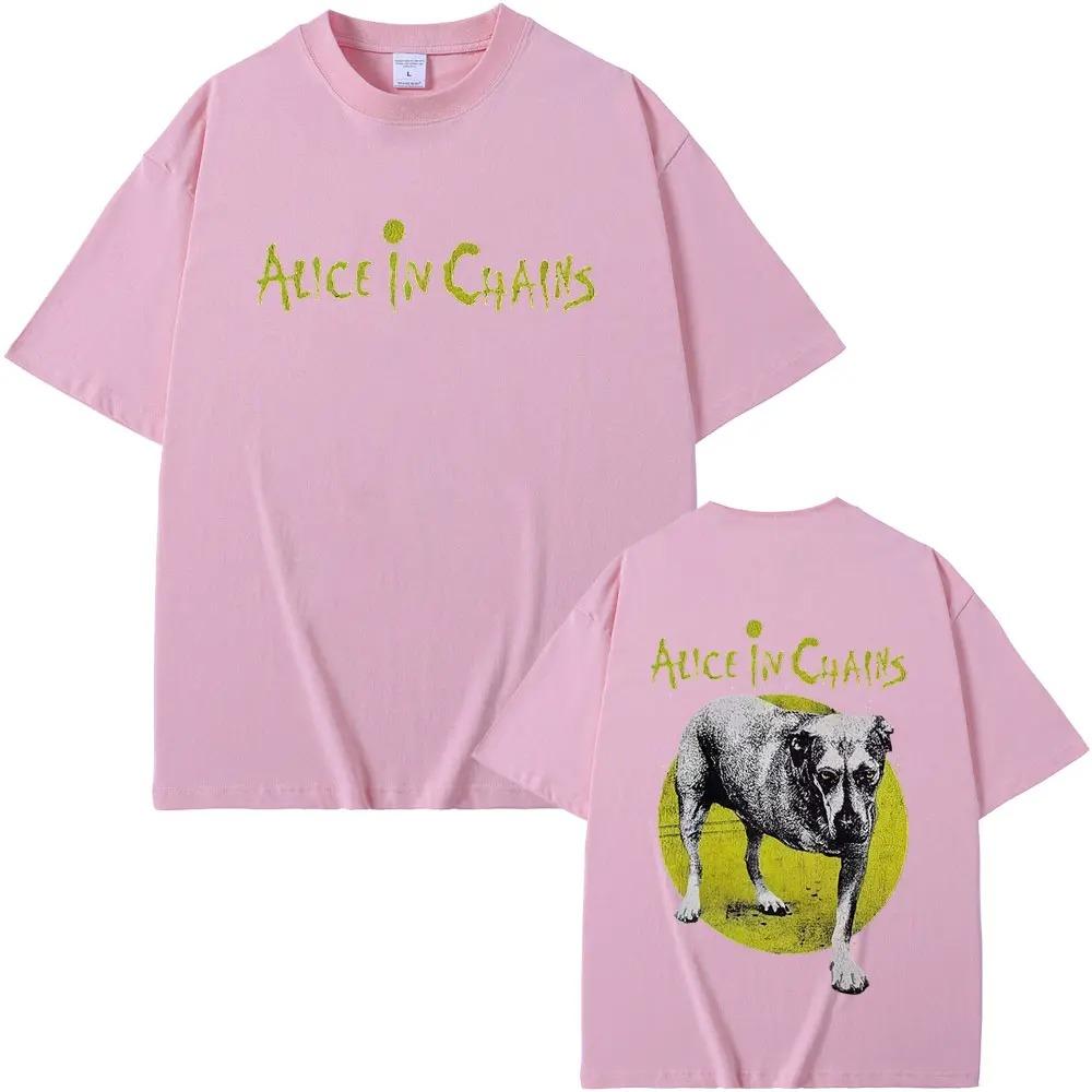 Alice In Chains AIC Band Best Seller TShirt 90s Grunge Rock Gothic Punk Fashion Oversized Unisex Graphic Dirt Jar Sleeve