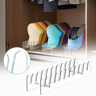 Baseball Cap Rack, No Installation Required, Suitable For Baseball Cap Display Suitable For Bedrooms, Dressers, Offices (clear*1)