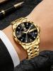 Business Fashion Stainless Steel Men's Roman Luminous Quartz Watch A Birthday Gift for Him Suitable for Daily Wear