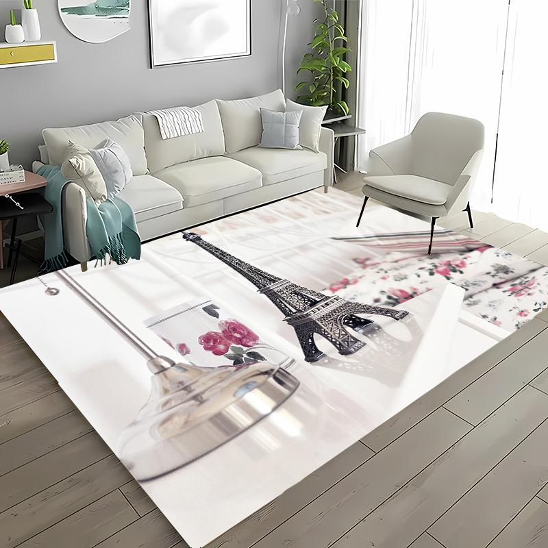 Paryż Wieża Eiffla Dywan Antypoślizgowy Dywanik Obszarowy Dywany do Domu Salon Sypialnia Dziecięca Sofa Wycieraczka Kuchenna Dywanik na Podłogę Dekor