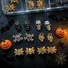 Halloween Spider & Skull Punk Nail Art Decorations