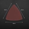 LEONTOOL #400 Sandpaper, Triangular, Velcro, for Woodworking, 80mm, Pack of 30, for Metal, Mirror Polishing, Fabric Polishing, Grinding Plastic, and G