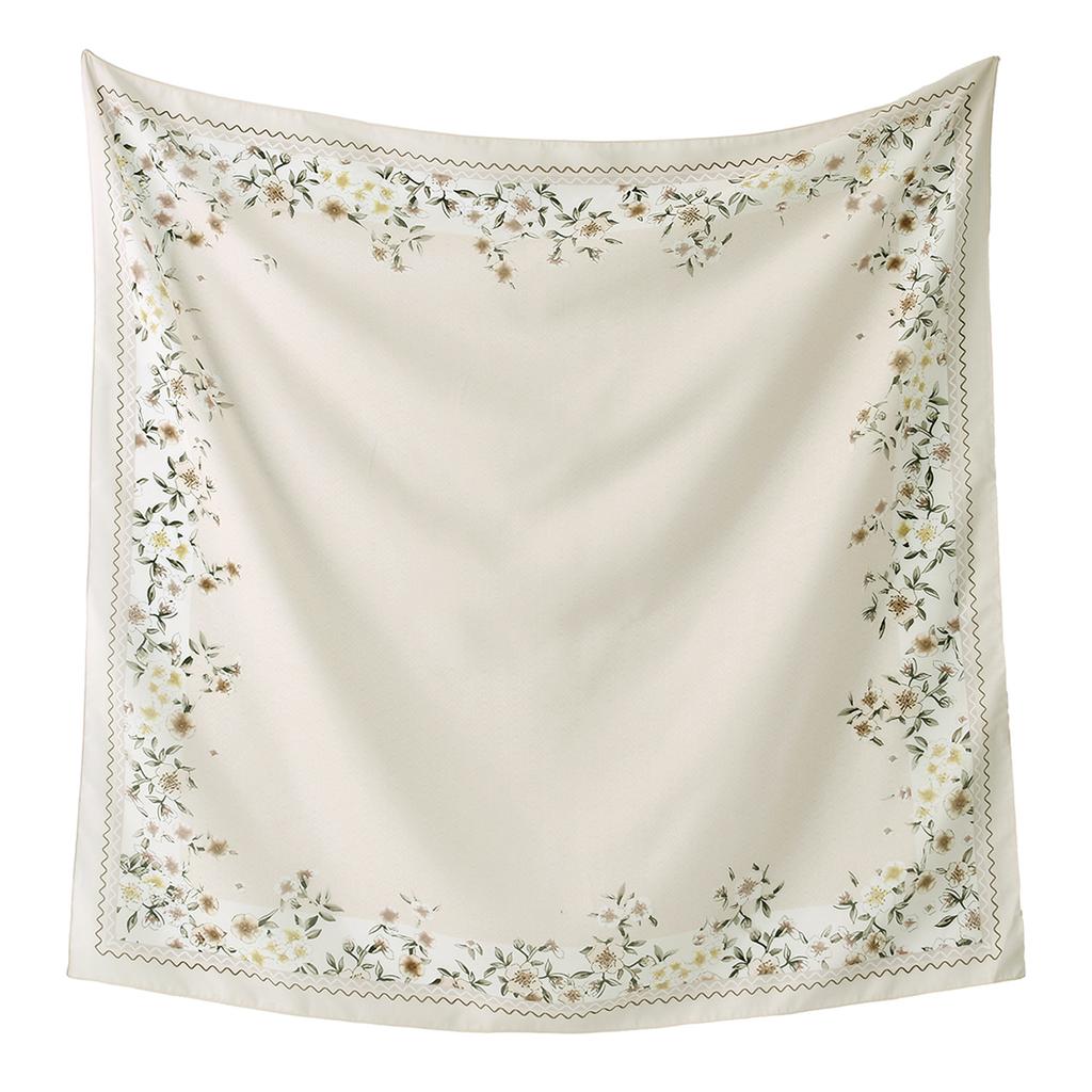 Newest Style Women Scarf Square Tencel Printed Handkerchief Fashion Temperament Beach Sunscreen Shawl