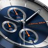 Lilianthal Berlin Blue Chronograph Watch Made In Date Display Men's CD1-003-B023EB, Germany,