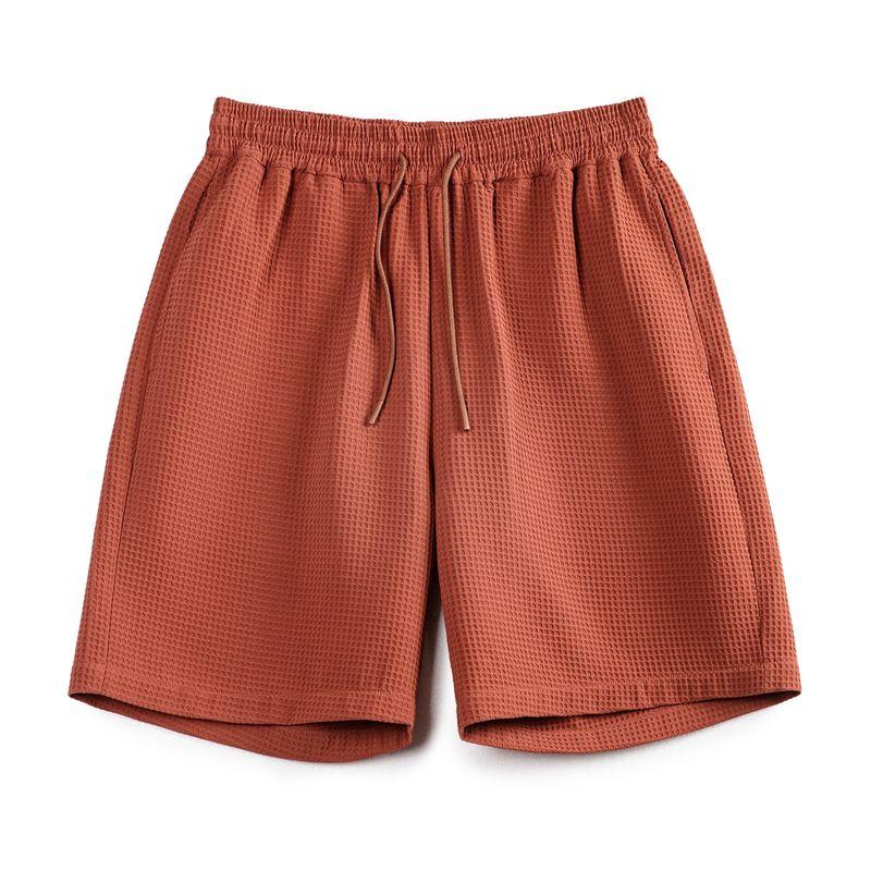 

Шорты вафельные Marden в стиле ретро, прямые карго Brick Red S