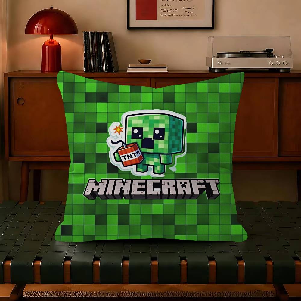 Game  pillow Cushion Cover Pillowcase Upholstery Sofa Throw Pillow Home Decor Mineccrafts Pillowcas