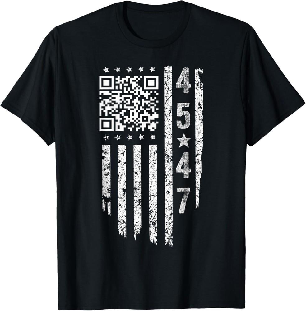 Funny QR President Trump Dance Code T-Shirt Unisex T-Shirt S
