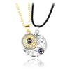 Magnetic Sun & Moon Couple Necklace with Projector Pendant