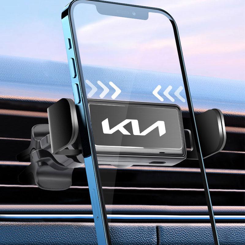 AHN1 Car Phone Holder Mount Auto Locking Air Vent Clip For KIA KN K3 K5 Sportage Rio Sorento Picanto Ceed RIO 2 3 4 Car Accessories