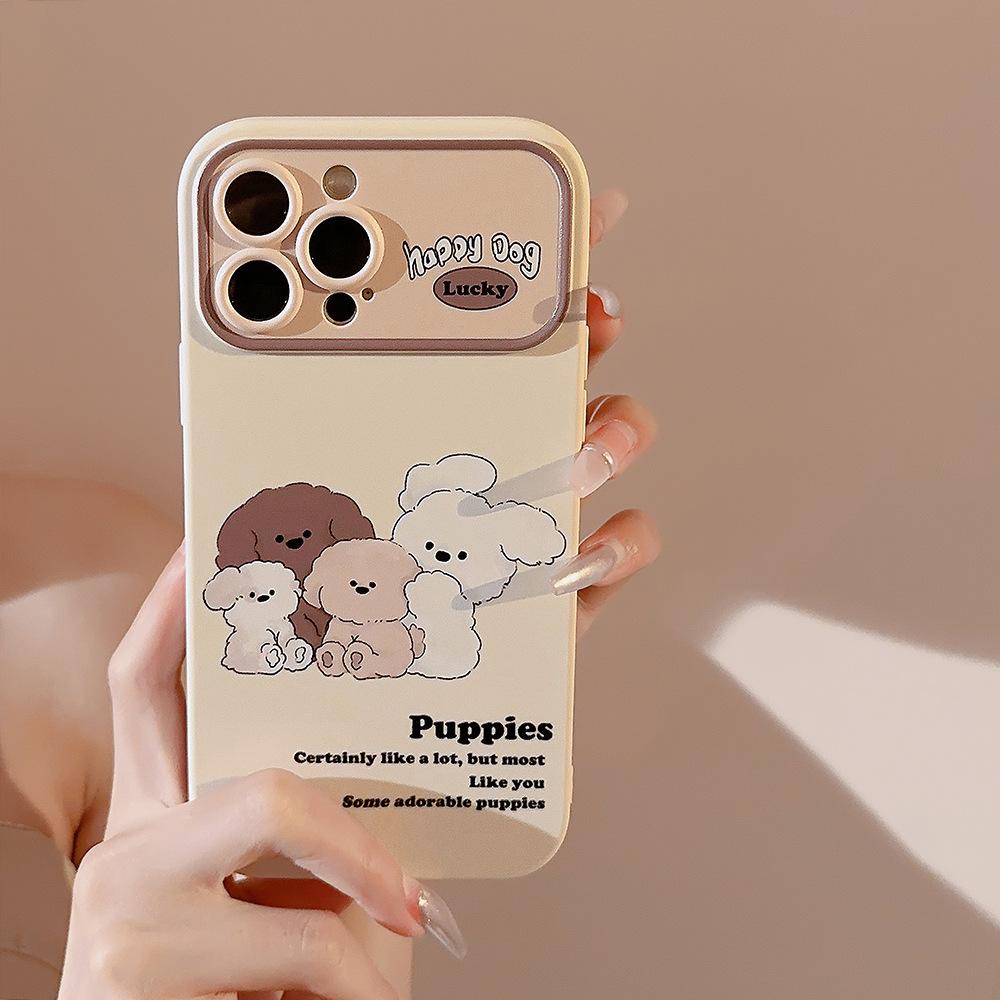 

Retro Ins Dog Suitable for Iphone14 Apple 15 Mobile Phone Case 13pro Max Bracelet 11 Soft Cute XS Soft 16 Huawei Nova10SE