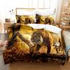 Tiger Duvet Cover Set King Size 230x260 Double Bed Single Queen Full Animal Quilt Case Linen 3D Pillowcase Twin Bedding Sets