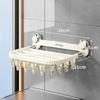 Folding Socks Drying Clips Rotating Balcony Drying Hanger Baby Clothes Drying Rack  Bathroom