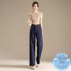 RAIN.CUN Women's Tencel Straight Wide Leg Denim Jeans