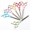 Mdz Mideng Aviation Aluminum Professional Pet Beauty Tooth Scissors 6.5 Inch Hair Pushing Scissors Cute Styling Refinement Competition