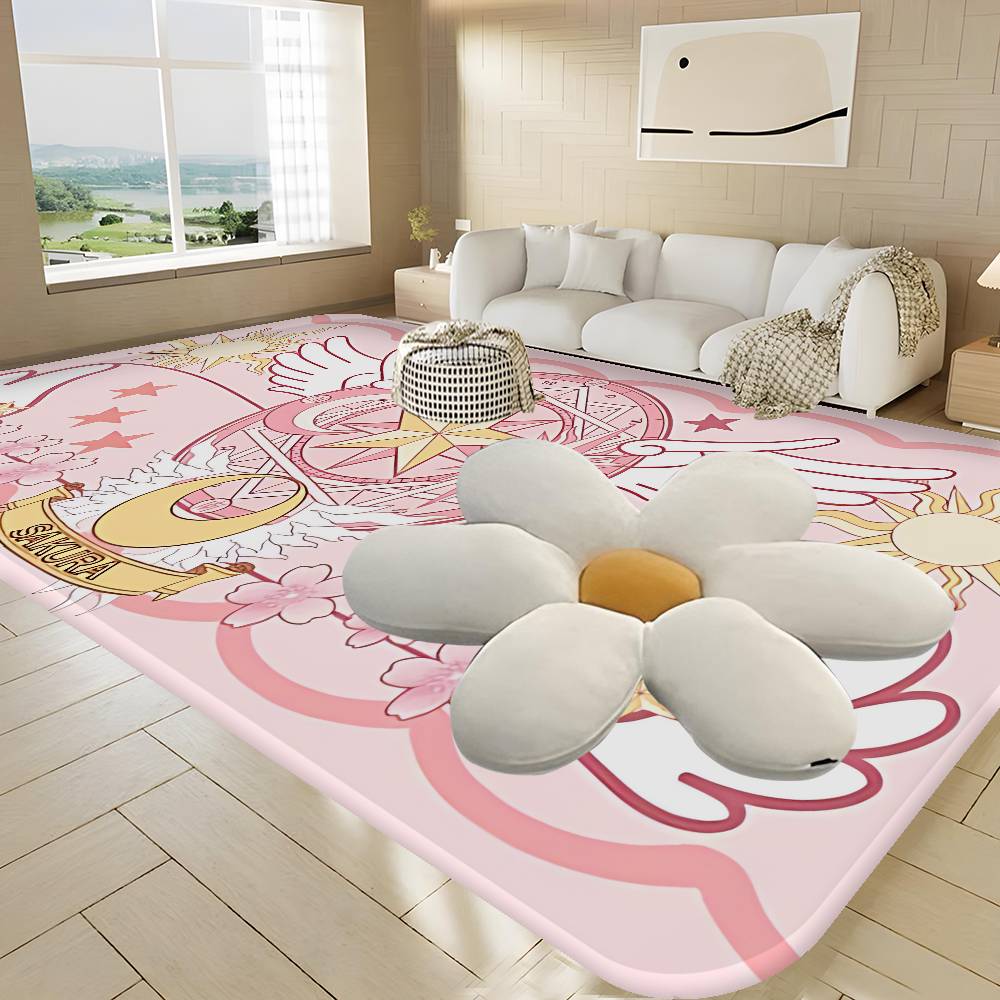 C-Cardcaptor Sakura Anime Floor Mat Retro Multiple Choice Living Room Kitchen Rug Non-Slip Modern Home Decor