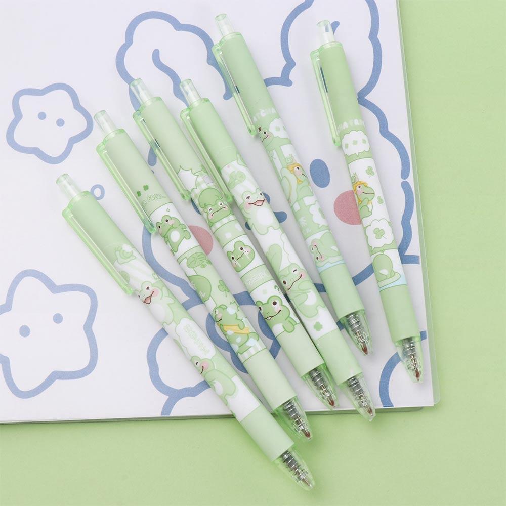 Gift Student Stationery Funny Writing Tool Sign Pen Black Ink Pens Neutral Pen Frog Manual Gel Pens