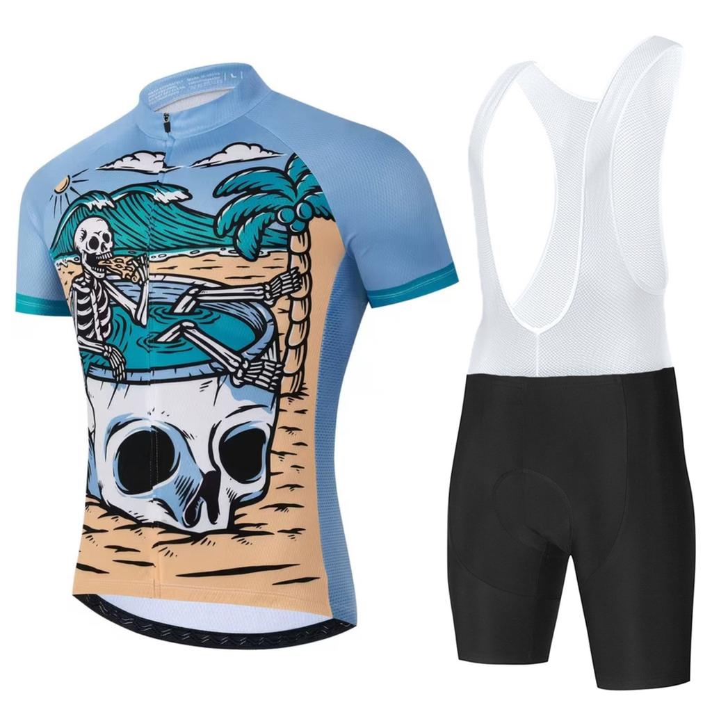 Men's Summer Short-sleeved Cycling Suit Mountain Road Cycling Shorts Quick-drying Breathable Cycling Clothes 2026 Summer Breathable Cycling Suit Suit