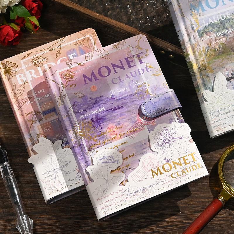 Monet Oil Painting Retro Girl's Hardcover Journal & Planner