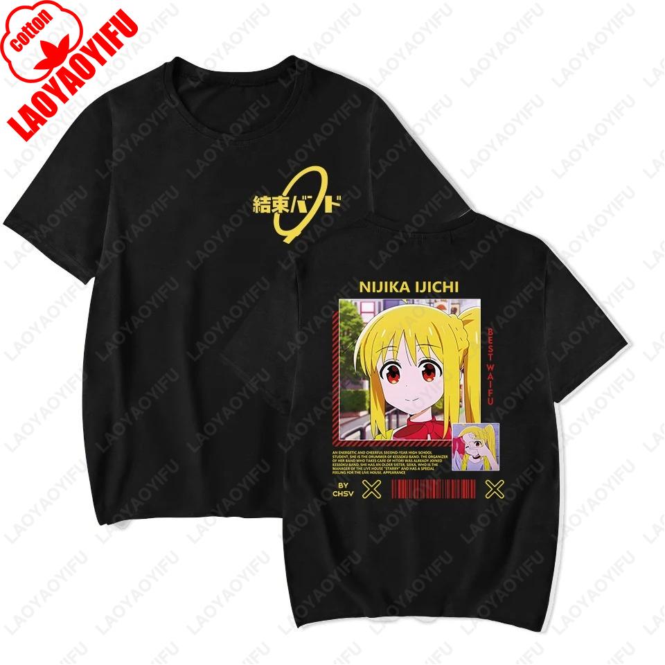 Classic Special Men Women TShirt Bocchi The Rock Gotou Hitori Japanese Manga Anime Cotton Tees Hip Hop Graphic Short Sleeve Gift