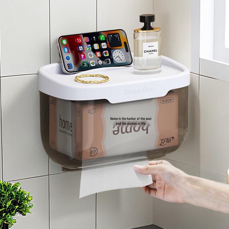 Wandmontierter Bohrerfreier Badezimmer- und Toilettenpapierhalter