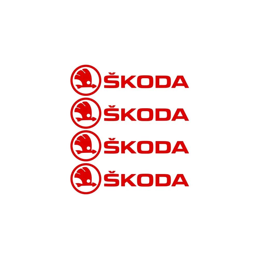 Akcesoria samochodowe Emblemat PVC Naklejki na bok karoserii felgi kół do Skoda Yeti Fabia Octavia 3 2 a5 a7 Kodiaq Karoq Kami Rapid