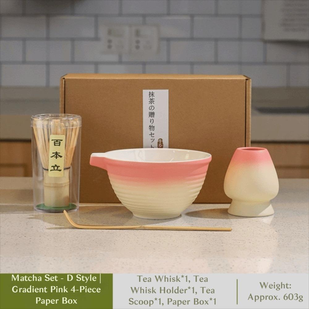 4PCS Matcha Whisk Holder Matcha Whisk Set Matcha Bowl Matcha Making Kit Tea Lovers