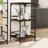 VidaXL Kitchen Cart, Shelf with Wheels, Service Cart, Indoor Living Room Bathroom Storage Furniture, Oak 842340