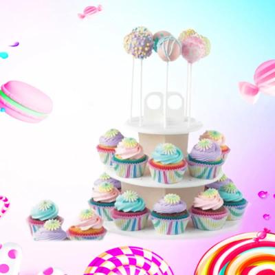 Suporte de Exibição de Pirulitos Decoração de Casamento Suporte para Cake Pop Porta Lolly Festa Molde de silicone